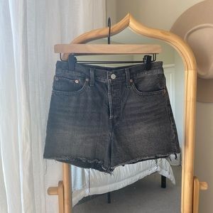 Levi’s Black Denim Wedgie Shorts